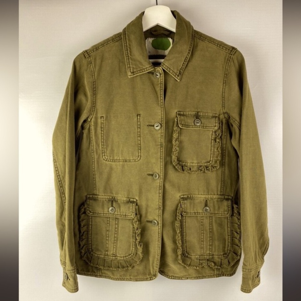 Anthropology, cargo button blazer jacket